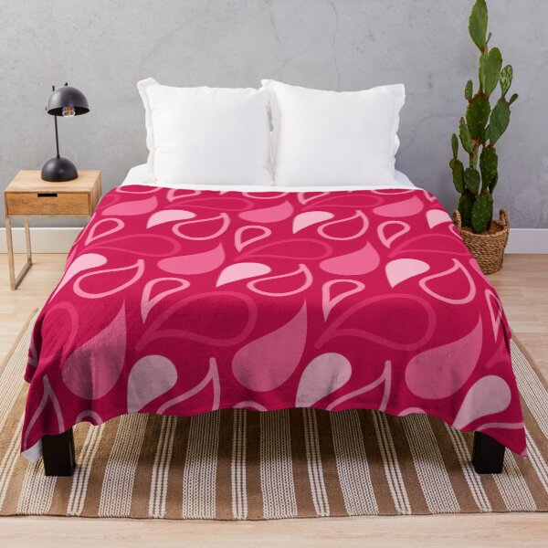 Item preview, Pink shades paisley seamless pattern print designed and sold by SpinklyCreations.