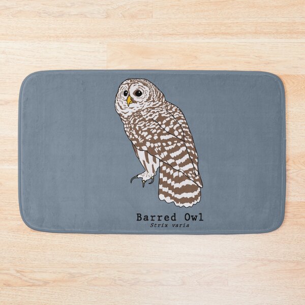 Item preview, Barred Owl (Strix varia) with scientific name designed and sold by taylorrowan.