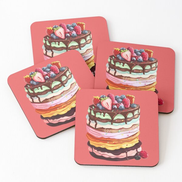 Item preview, Sweet Treats Galore! Kiss-Cut Vinyl Decal of a Stack of Delicious Desserts designed and sold by harmzk90.