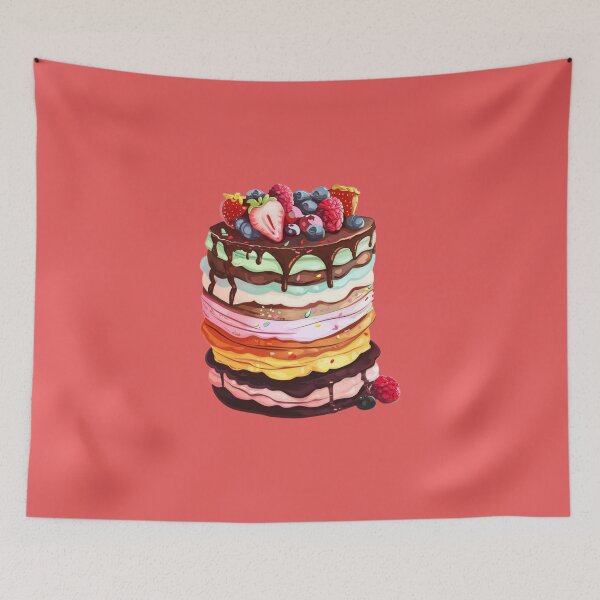 Item preview, Sweet Treats Galore! Kiss-Cut Vinyl Decal of a Stack of Delicious Desserts designed and sold by Designflex90.