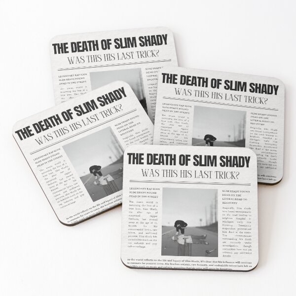 Item preview, The Death of Slim Shady  designed and sold by Art Reimagined, Created and Designed by Carrie.
