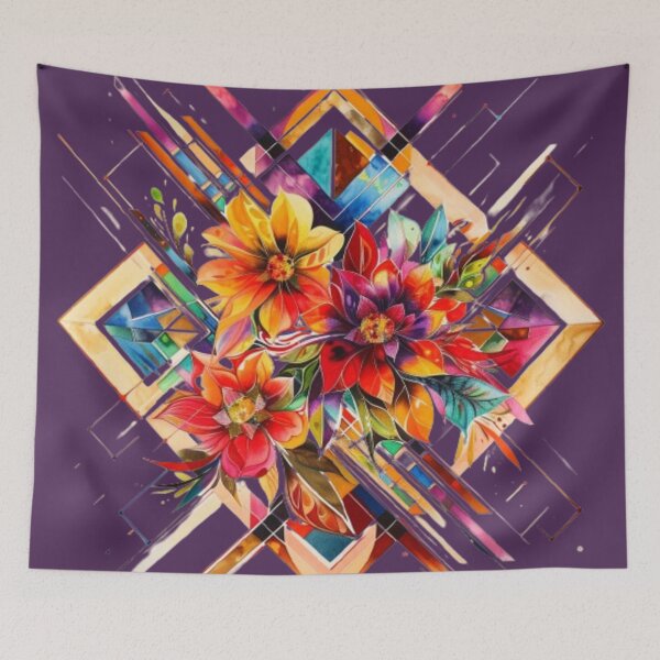 Item preview, Floral Fusion in Geometry designed and sold by emilykang.