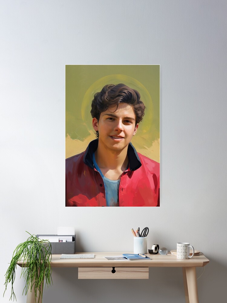 Thumbnail 2 of 3, Poster, Blessed Carlo Acutis, Millennial Saint, Young and Handsome V.6 designed and sold by Varnachitra.