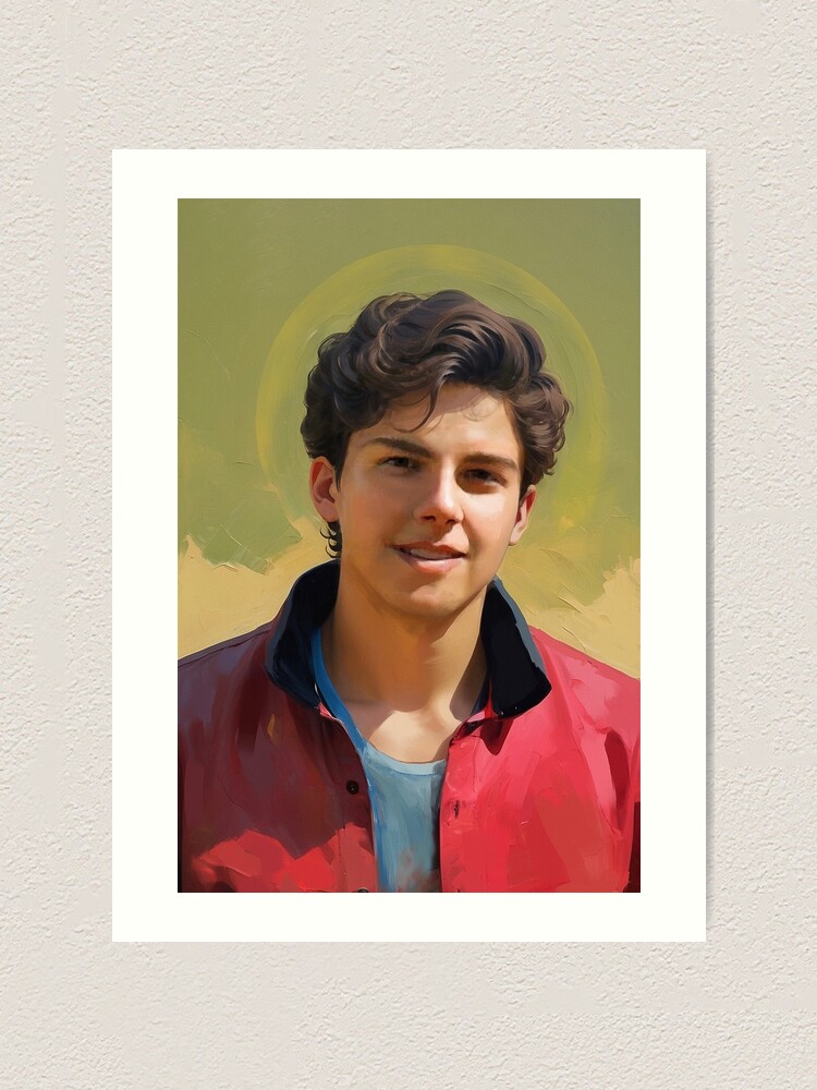 Thumbnail 1 of 3, Art Print, Blessed Carlo Acutis, Millennial Saint, Young and Handsome V.6 designed and sold by Varnachitra.