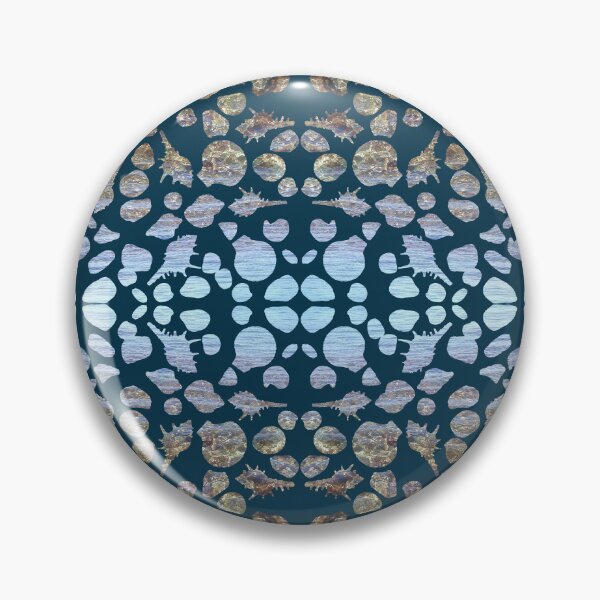 Item preview, Marine colors seashell pattern designed and sold by mariya-ivanova.