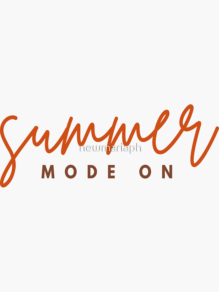 Thumbnail 3 of 3, Sticker, Summer Mode On designed and sold by newmariaph.