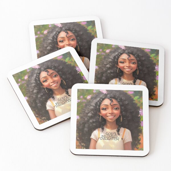 Item preview, Gods daughter is beloved beautiful anime  girl with curly hair cute christian gifts  designed and sold by thankful-loco.
