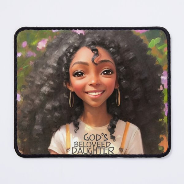 Item preview, Gods daughter is beloved beautiful anime girl with curly hair cute christian gifts designed and sold by thankful-loco.