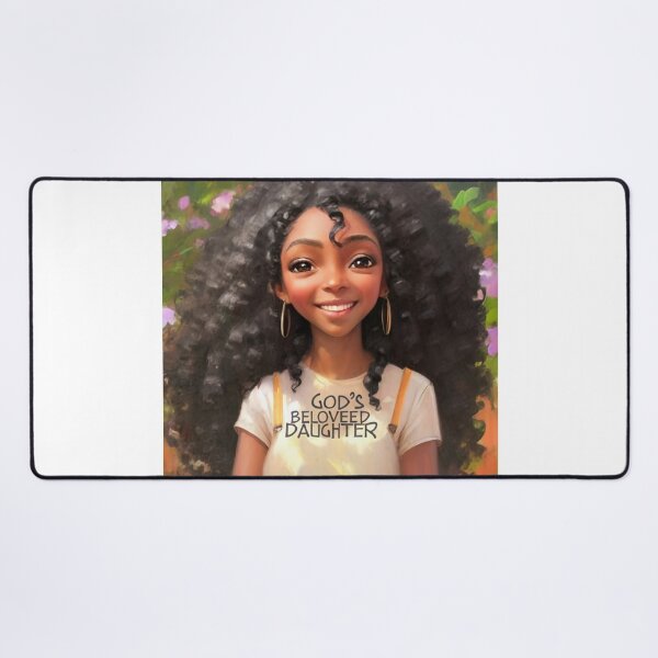 Item preview, Gods daughter is beloved beautiful anime girl with curly hair cute christian gifts designed and sold by thankful-loco.