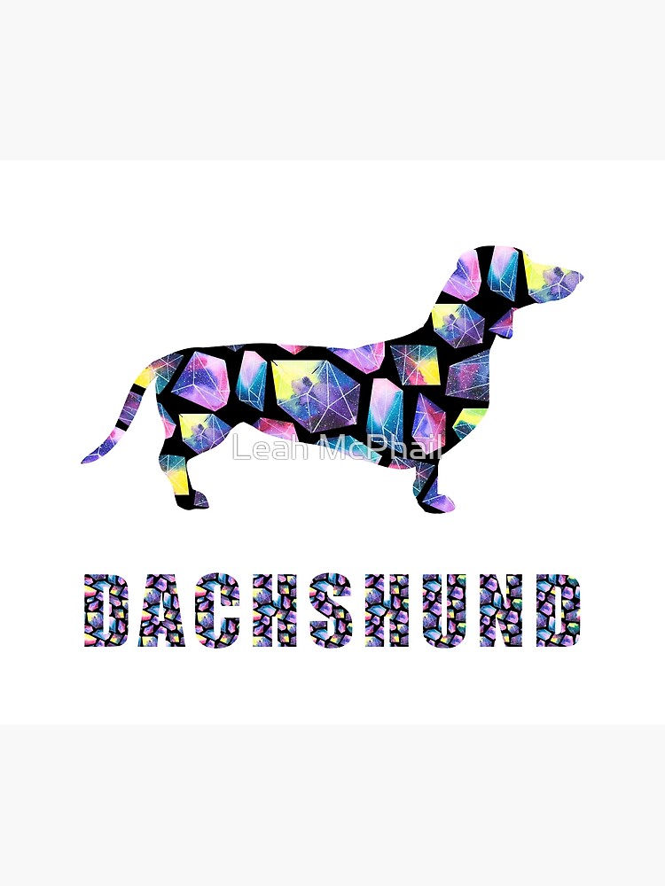 Dachshund Space Crystals by LeahMcPhail