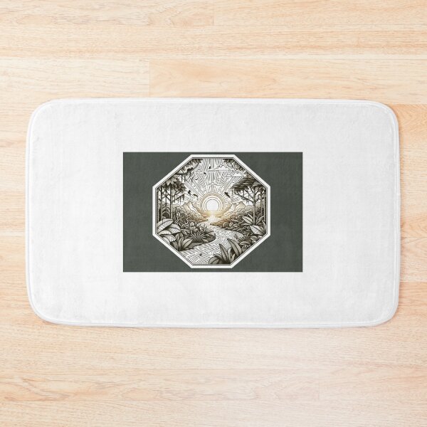 Item preview, Sunset between mountain and Jungle  designed and sold by Origami-BA.
