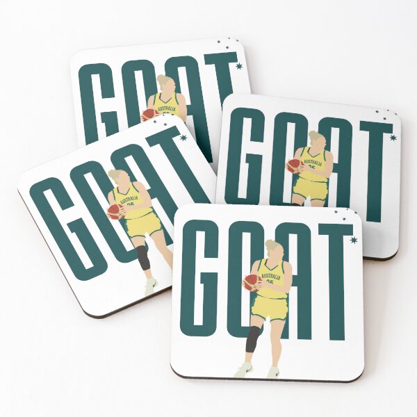 Item preview, Lauren Jackson - GOAT Australian Opals (green) - Black T-shirt designed and sold by FlindersStreet.