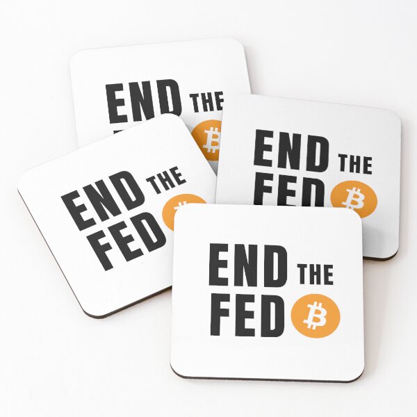 Item preview, End the Fed Bitcoin Logo designed and sold by NoCompetition.