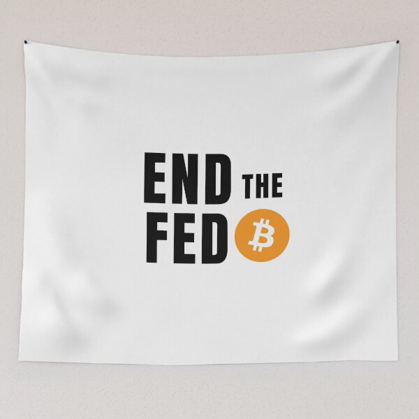 Item preview, End the Fed Bitcoin Logo designed and sold by NoCompetition.