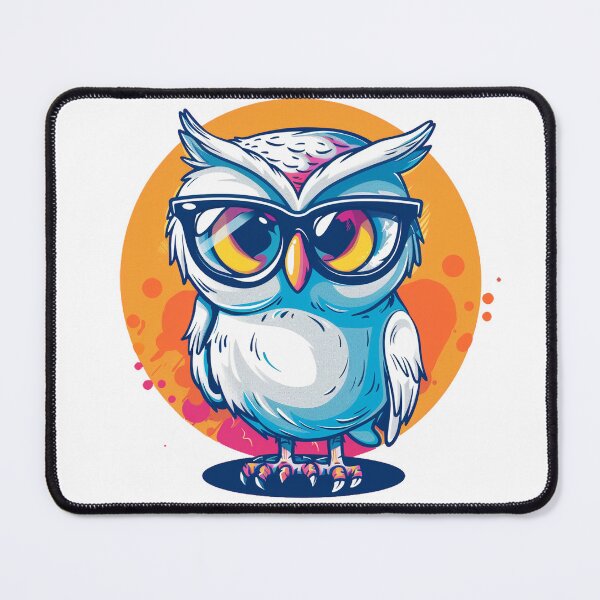 Item preview, Smart owl with glasses designed and sold by AIStudioProject.