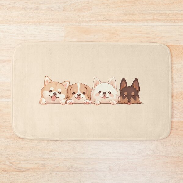 Item preview, Cute Puppies Peeping Over the Table designed and sold by Windy-market.