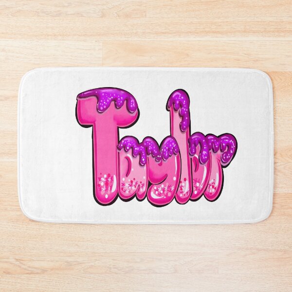 Item preview, Taylor girls name woman’s first name in pink purple bubble letters calligraphy personalised personalized customized name Gift for Taylor designed and sold by Artonmytee.