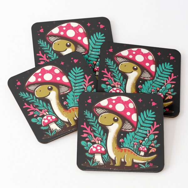 Item preview, Kawaii simple Mushroom Hat Dinosaur Brontosaurus 5 designed and sold by TomFrontierArt.
