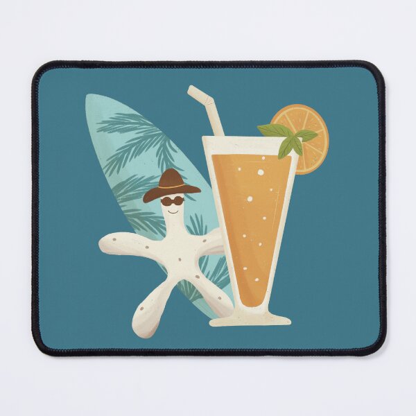 Item preview, Starfish with juice and surfboard designed and sold by Daxap.
