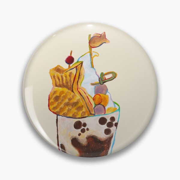 Item preview, Taiyaki Pearl Milk Tea Oil Pastel Hand Draw designed and sold by purple-Q.
