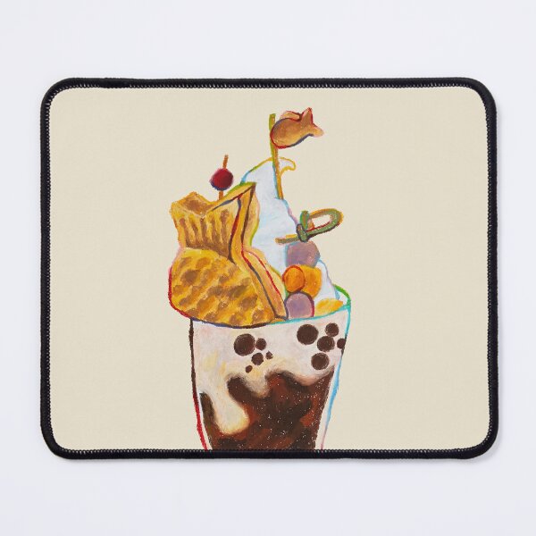 Item preview, Taiyaki Pearl Milk Tea Oil Pastel Hand Draw designed and sold by purple-Q.