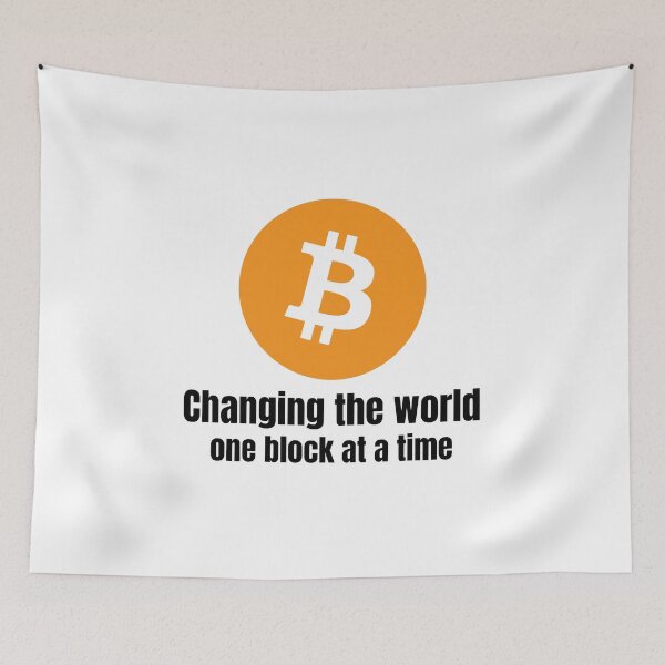 Item preview, Orange Bitcoin Logo Blockchain crypto designed and sold by NoCompetition.