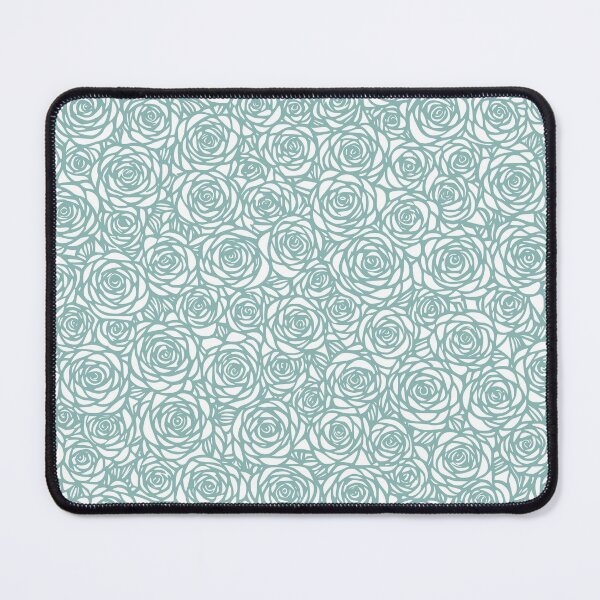 Item preview, Pewter Blue Surreal rose pattern designed and sold by Pixevol.