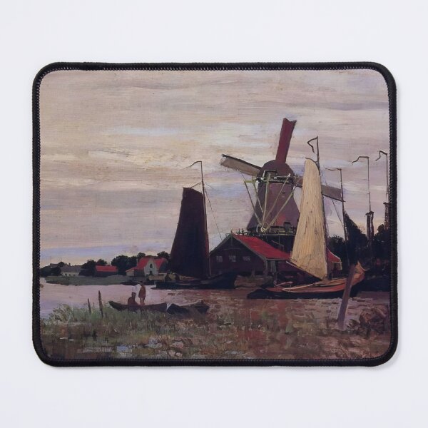 Item preview, Windmill at Zaandam - 1871 - Claude Monet designed and sold by dottyshai.