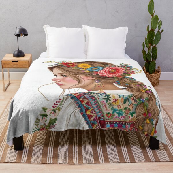 Item preview, Girl with flowers designed and sold by m-litomirskaya.