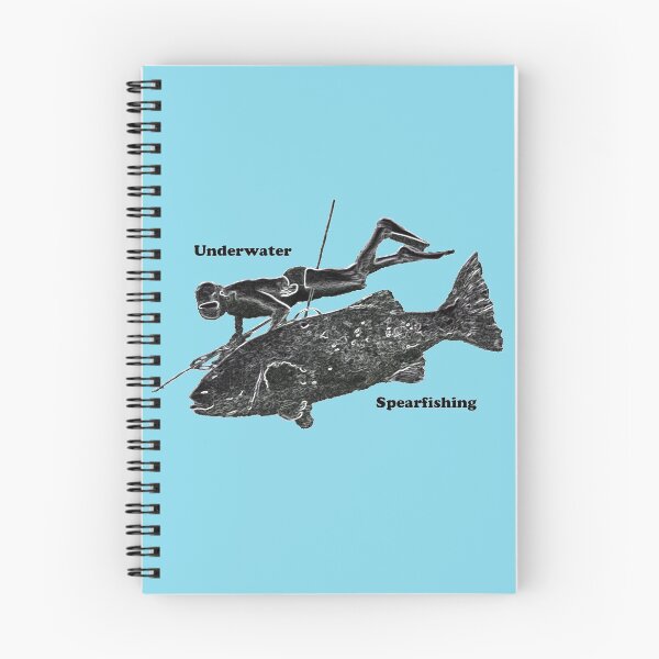 Item preview, Vintage Underwater Freediving Spearfishing Diver with Fish URM designed and sold by urmaddad.
