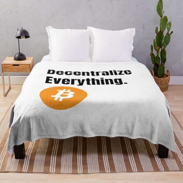 Item preview, Decentralize everything Bitcoin Crypto Design designed and sold by NoCompetition.