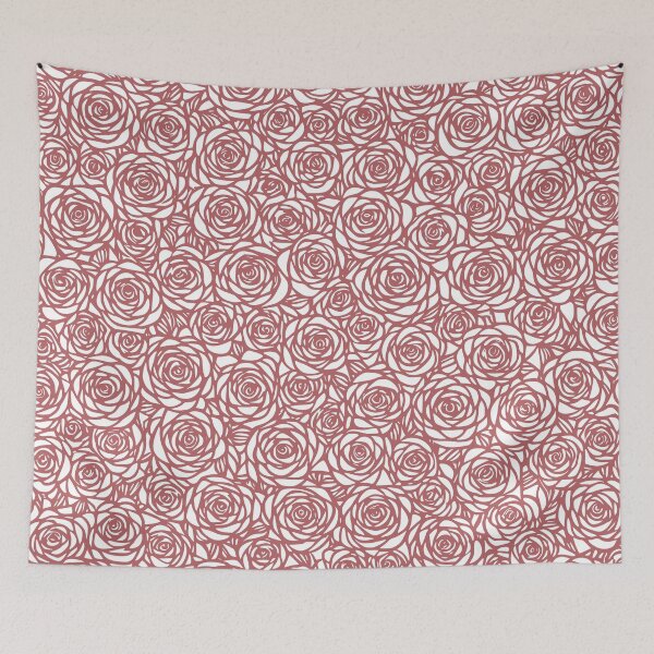 Item preview, Brown Surreal rose pattern designed and sold by Pixevol.