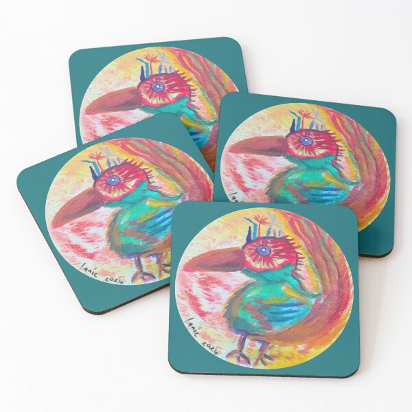 Item preview, Funky Birb in Watercolour designed and sold by Lanie B Meyer.
