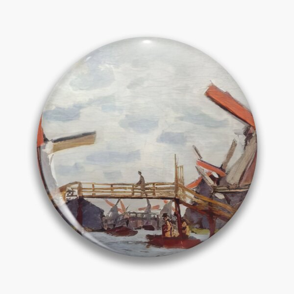 Item preview, Windmills near Zaandam - 1871 - Claude Monet designed and sold by dottyshai.