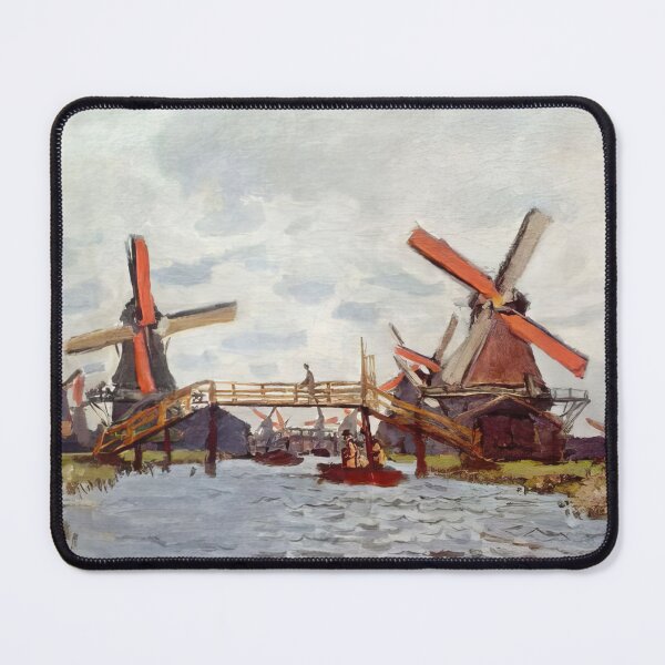 Item preview, Windmills near Zaandam - 1871 - Claude Monet designed and sold by dottyshai.