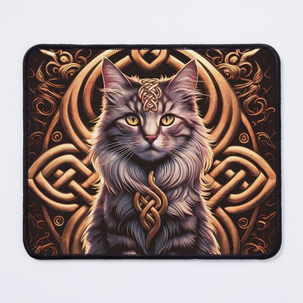 Item preview, Gato Celta Majestic Knotwork Kitty designed and sold by BreakerPascal.