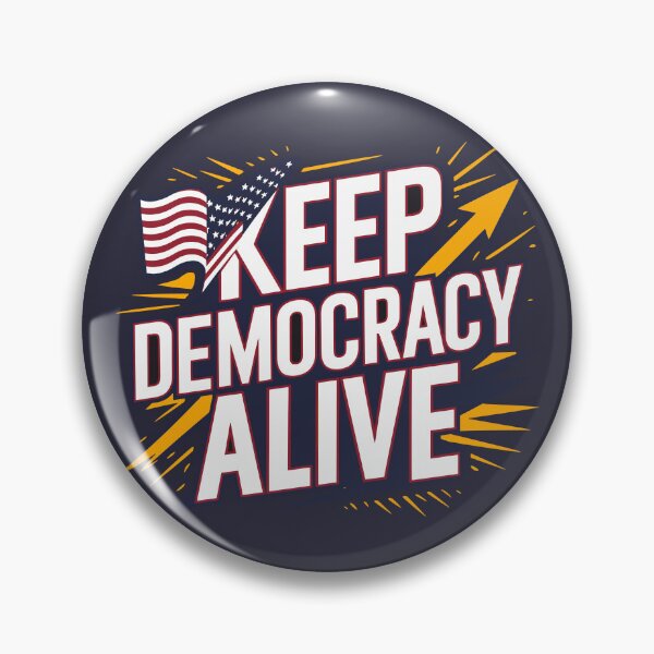Item preview, Keep Democracy Alive - Patriotic American Flag Design for Political Enthusiasts designed and sold by FEBRICAST.