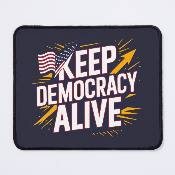 Item preview, Keep Democracy Alive - Patriotic American Flag Design for Political Enthusiasts designed and sold by FEBRICAST.