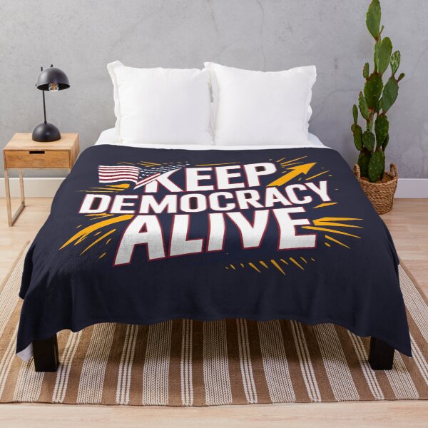 Item preview, Keep Democracy Alive - Patriotic American Flag Design for Political Enthusiasts designed and sold by FEBRICAST.