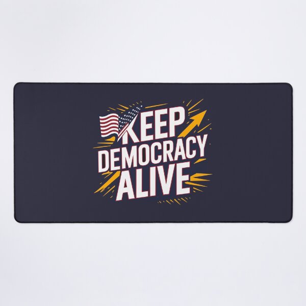 Item preview, Keep Democracy Alive - Patriotic American Flag Design for Political Enthusiasts designed and sold by FEBRICAST.