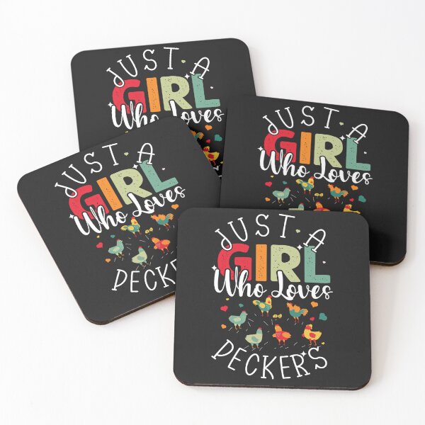Item preview, Just a girl who loves Peckers Retro Vintage Chicken Lover Funny Saying designed and sold by REDDLINE.