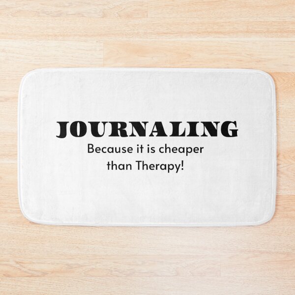 Item preview, Journaling Cheaper Than a Therapy Funny Hobby Gift Idea designed and sold by alllyxispace.