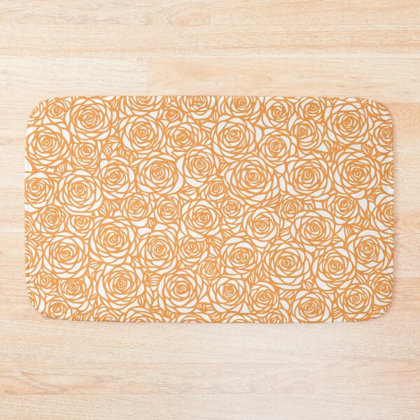 Item preview, Royal Orange Surreal rose pattern designed and sold by Pixevol.