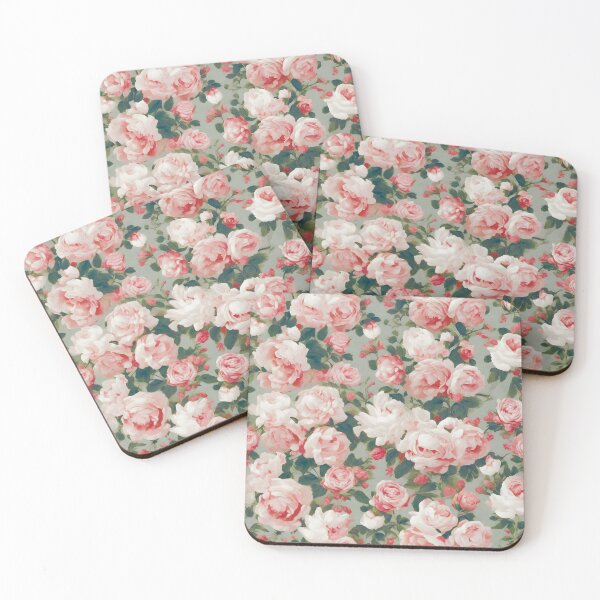 Item preview, Kiss me in the garden - flower pattern design designed and sold by fl0werfact0ry.