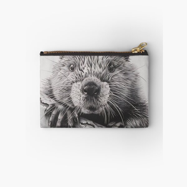Artikelvorschau, Schwarz-weiße Biber-Bleistiftzeichnung entworfen und verkauft von Pencil-Art.