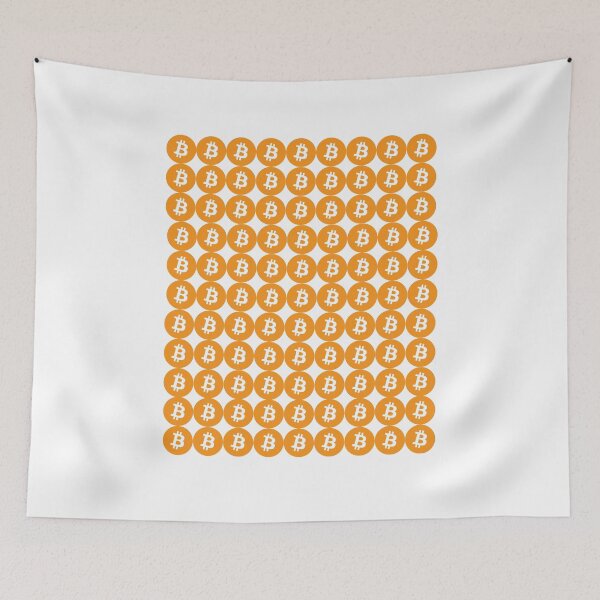 Item preview, Orange Bitcoin Logos Monogram designed and sold by NoCompetition.
