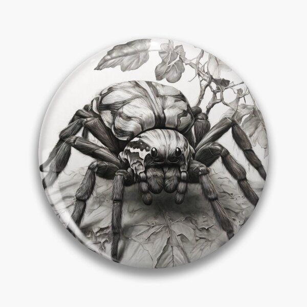 Item preview, Black and white Tarantula pencil drawing designed and sold by Pencil-Art.