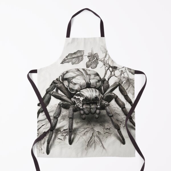 Item preview, Black and white Tarantula pencil drawing designed and sold by Pencil-Art.