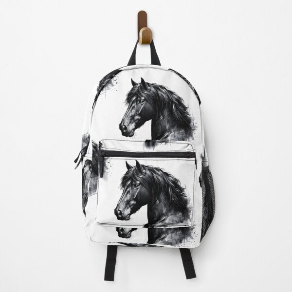 Item preview, drawing of a black horse designed and sold by Kinia1982.