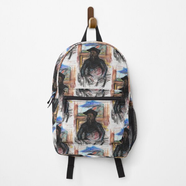 Item preview, Cat art inspired by Self Portrait in his Atelier by Cloude Monet designed and sold by DipakSonarArt.